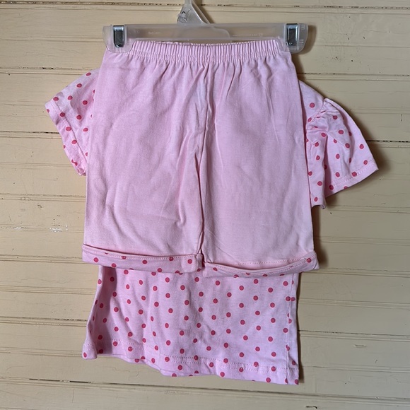 NWOT Daytona Beach Florida pink polka dot‎ outfit 2 piece 3T - Picture 3 of 3